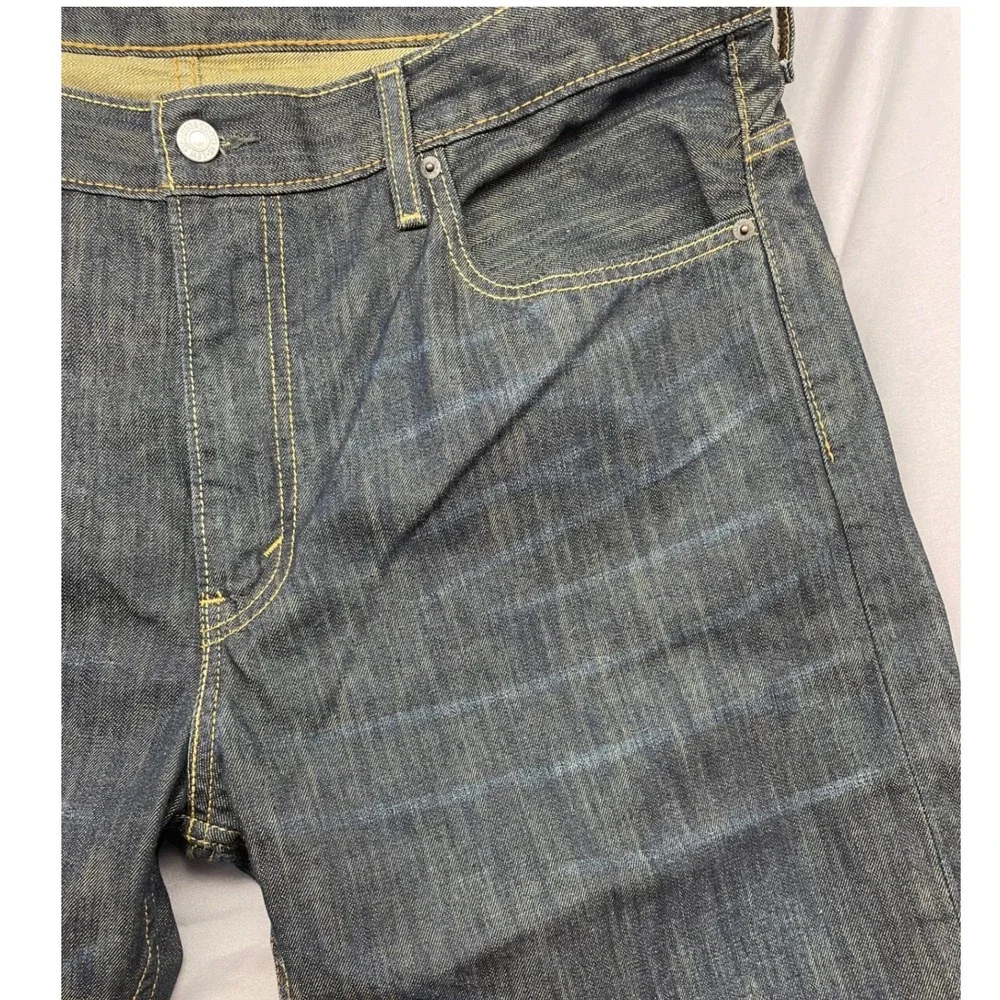 Levi's 569 Loose Straight Leg Jeans‎ Mens 38x29 Dark Wash Indigo Denim